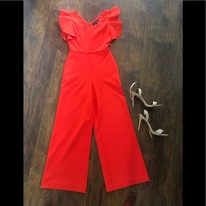Rachel by Rachel Roy ruffled top cropped jumpsuit